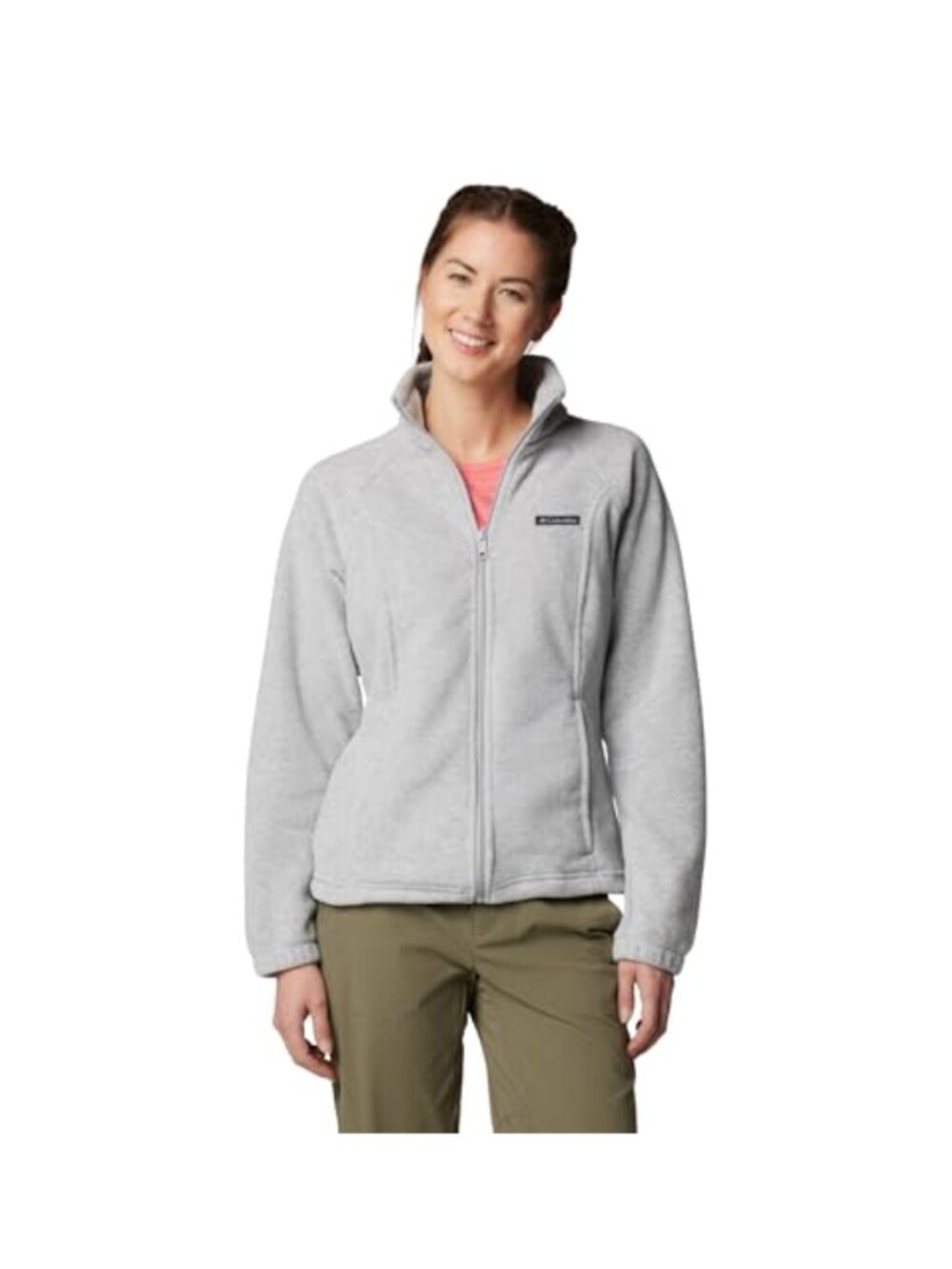 Columbia Women's Benton Springs Full Zip Fleece Jacket Lightweight Soft 100%